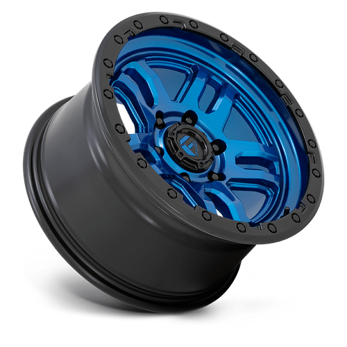 Fuel 1PC D790 AMMO 17x9 Blue W/ Black Lip 6x135 -12mm