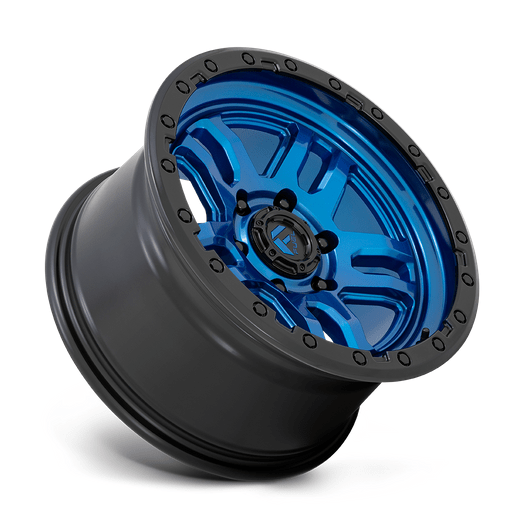 Fuel 1PC D790 AMMO 17x9 Blue W/ Black Lip 6x135 -12mm
