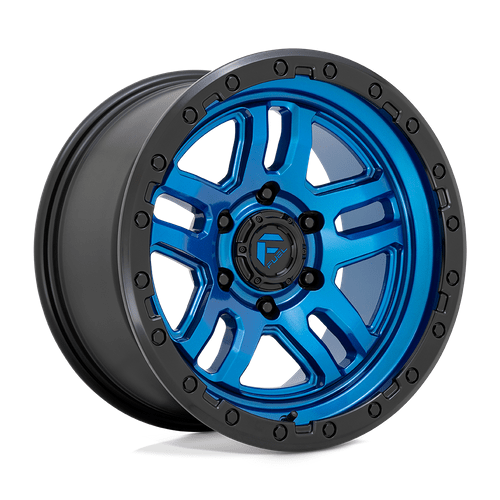 Fuel 1PC D790 AMMO 17x9 Blue W/ Black Lip 6x135 -12mm