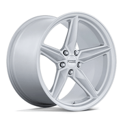 Foose 1PC F174 CF8 19x11 Gloss Silver 5x114.3 50mm