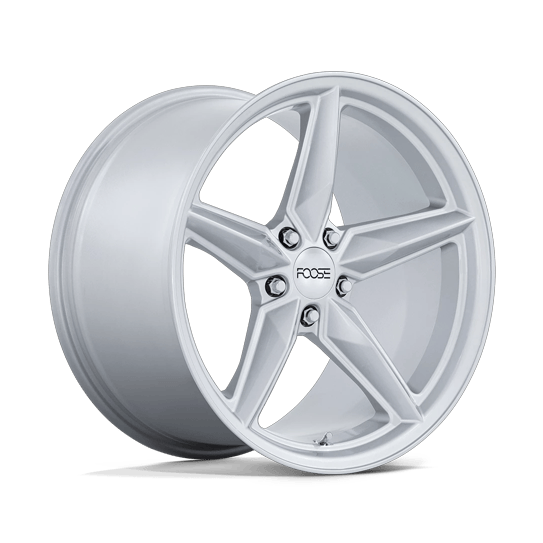 Foose 1PC F174 CF8 19x11 Gloss Silver 5x114.3 50mm