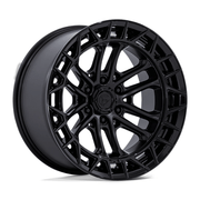 Fuel 1PC FC874 CELSIUS 17x9 Matte Black W/ G-Blk Lip 6x135 -12mm