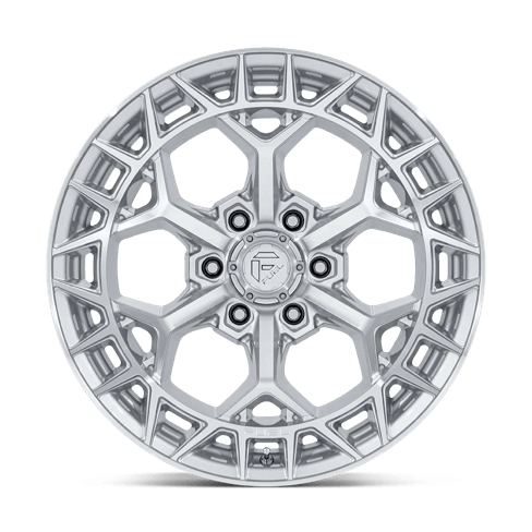 Fuel 1PC FC873 CHARGER 17x9 Gloss Silver W/ Machined Face 6x135 -12mm