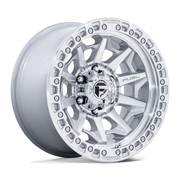 Fuel 1PC D883 COVERT 17x8.5 Silver W/ Machined Face 6x135 14mm