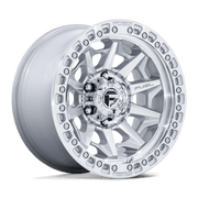 Fuel 1PC D883 COVERT 17x9 Silver W/ Machined Face 6x135 -12mm