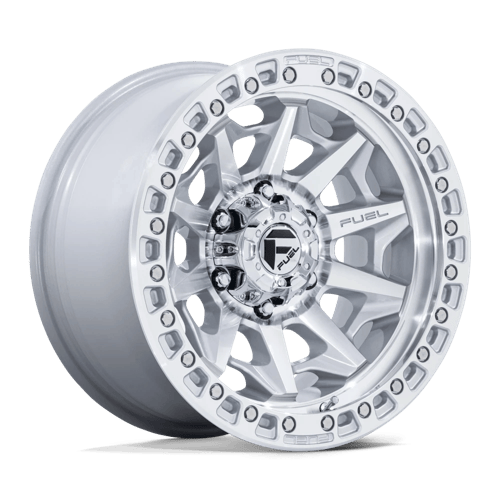 Fuel 1PC D883 COVERT 17x9 Silver W/ Machined Face 6x135 -12mm