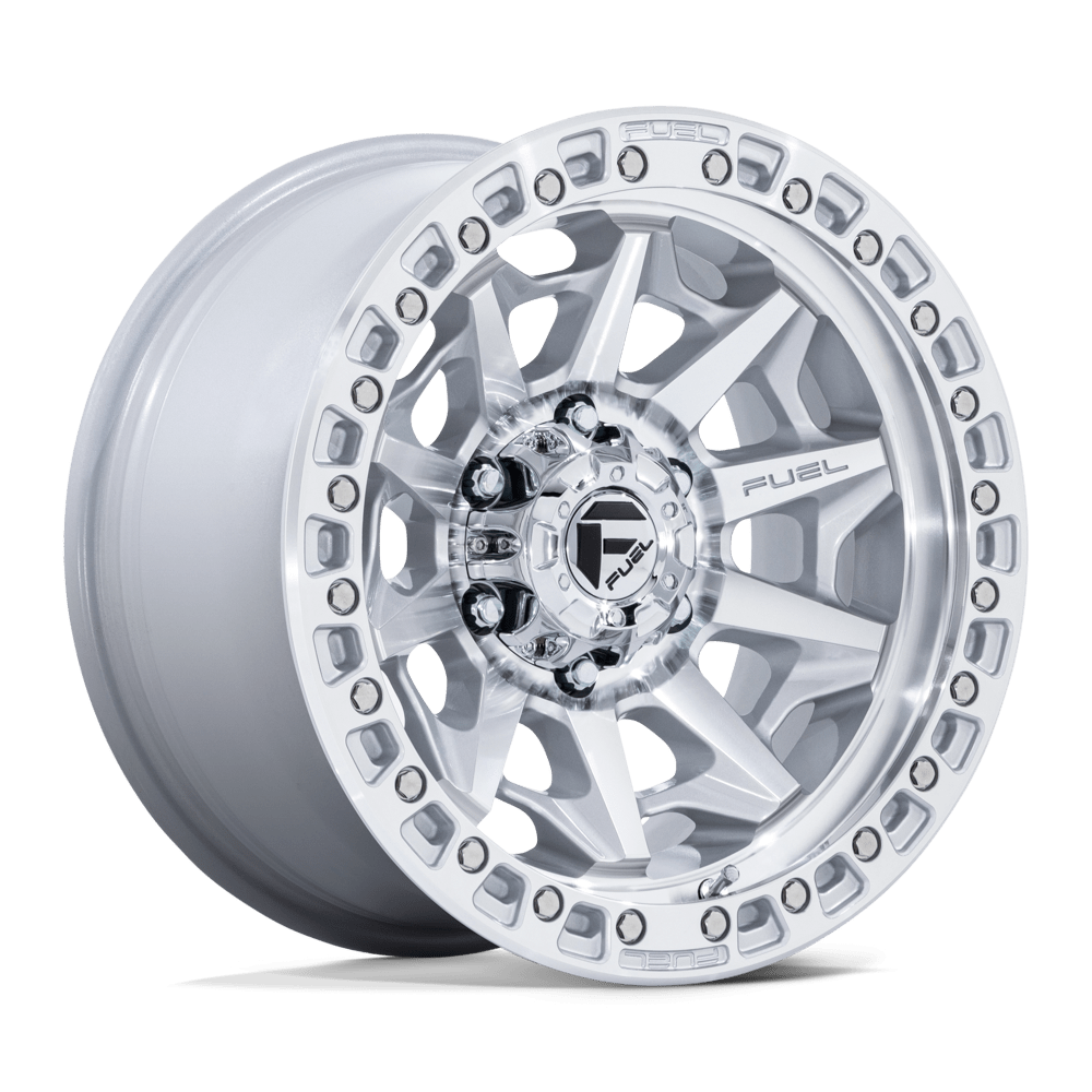 Fuel 1PC D883 COVERT 18x9 Silver W/ Machined Face 6x135 1mm
