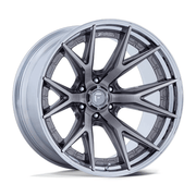Fuel 1PC FC402 CATALYST 17x9 Platinum W/ Chrome Lip 6x135 1mm