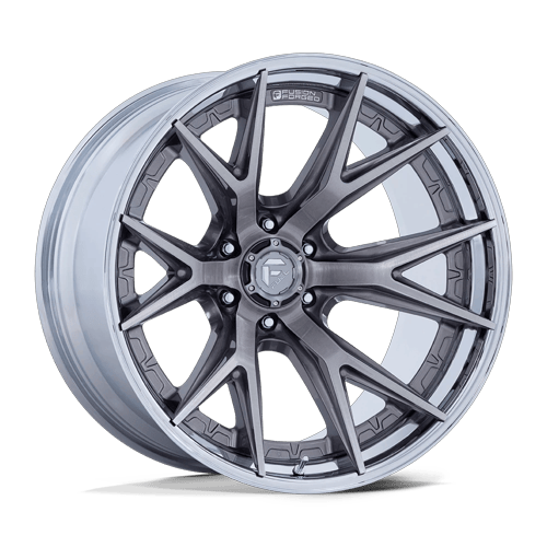 Fuel 1PC FC402 CATALYST 17x9 Platinum W/ Chrome Lip 6x135 1mm