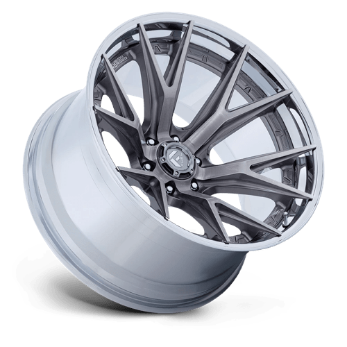 Fuel 1PC FC402 CATALYST 18x9 Platinum W/ Chrome Lip 6x135 1mm