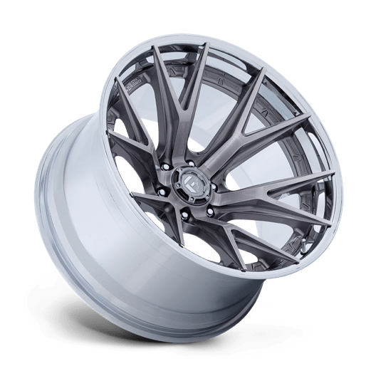 Fuel 1PC FC402 CATALYST 20x9 Platinum W/ Chrome Lip 6x135 20mm