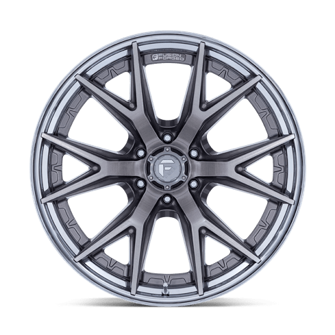 Fuel 1PC FC402 CATALYST 20x9 Platinum W/ Chrome Lip 6x135 20mm