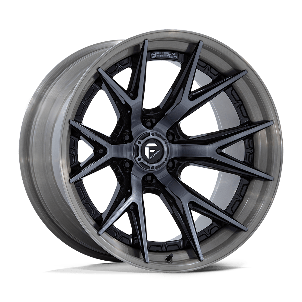 Fuel 1PC FC402 CATALYST 17x9 Gloss Black Brushed Dark Tint 6x135 1mm