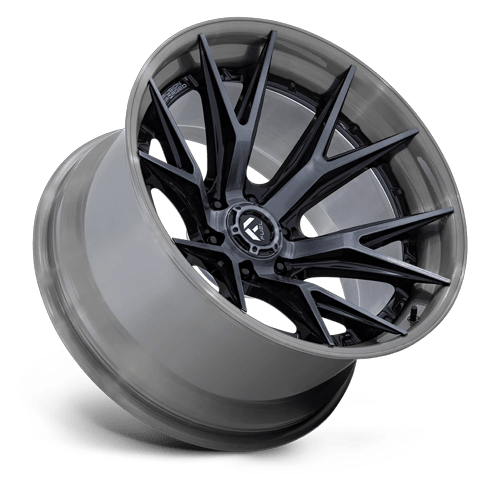 Fuel 1PC FC402 CATALYST 17x9 Gloss Black Brushed Dark Tint 6x135 1mm