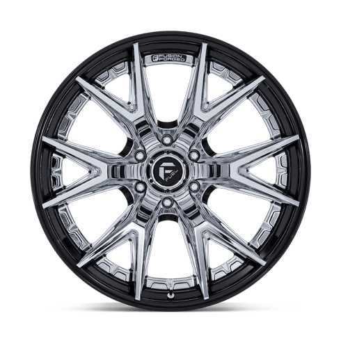 Fuel 1PC FC402 CATALYST 17x9 Chrome W/ Gloss Black Lip 6x135 1mm