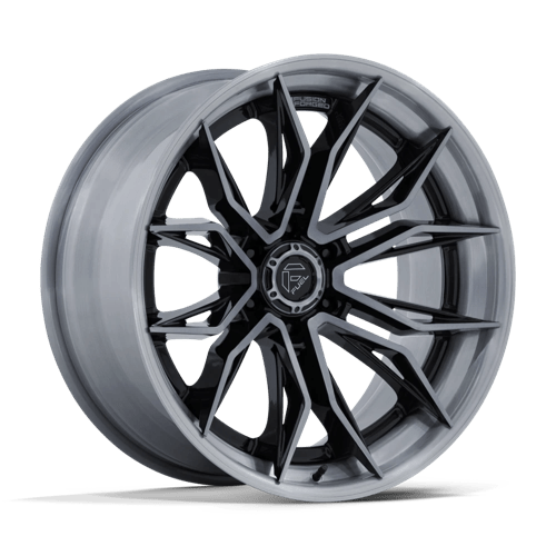 Fuel 1PC FC404 MUTINY 22x9.5 Gloss Black Brushed Dark Tint 6x135 20mm