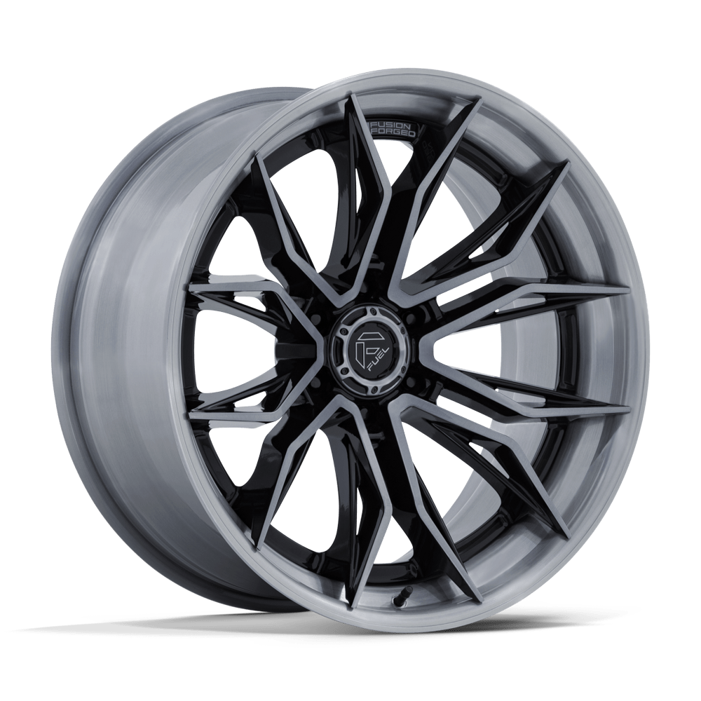 Fuel 1PC FC404 MUTINY 22x9.5 Gloss Black Brushed Dark Tint 6x135 20mm