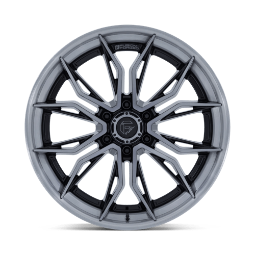Fuel 1PC FC404 MUTINY 22x9.5 Gloss Black Brushed Dark Tint 6x135 20mm