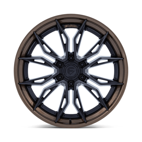 Fuel 1PC FC404 MUTINY 22x9.5 Matte Black W Gloss Bronze Lip 6x135 20mm