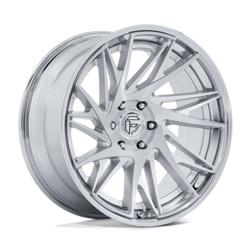 Fuel 1PC FC405 DYNAMO 22x9.5 Gloss Silver Brushed W/ Chr-Lp 6x135 20mm