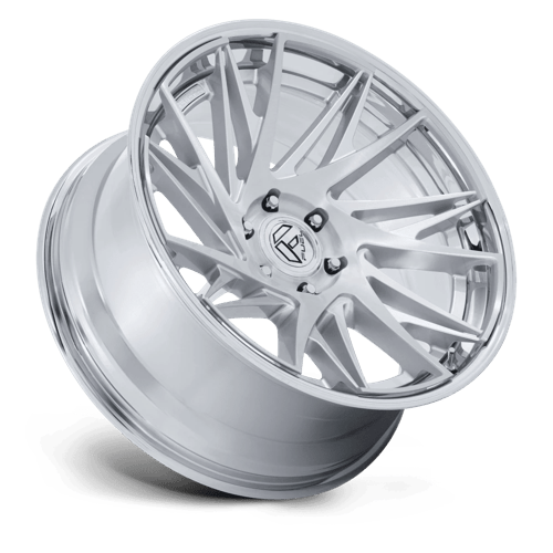 Fuel 1PC FC405 DYNAMO 22x9.5 Gloss Silver Brushed W/ Chr-Lp 6x135 20mm