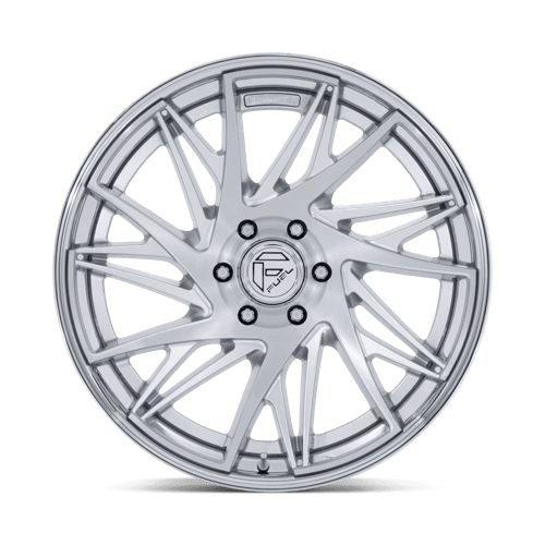Fuel 1PC FC405 DYNAMO 22x9.5 Gloss Silver Brushed W/ Chr-Lp 6x135 20mm