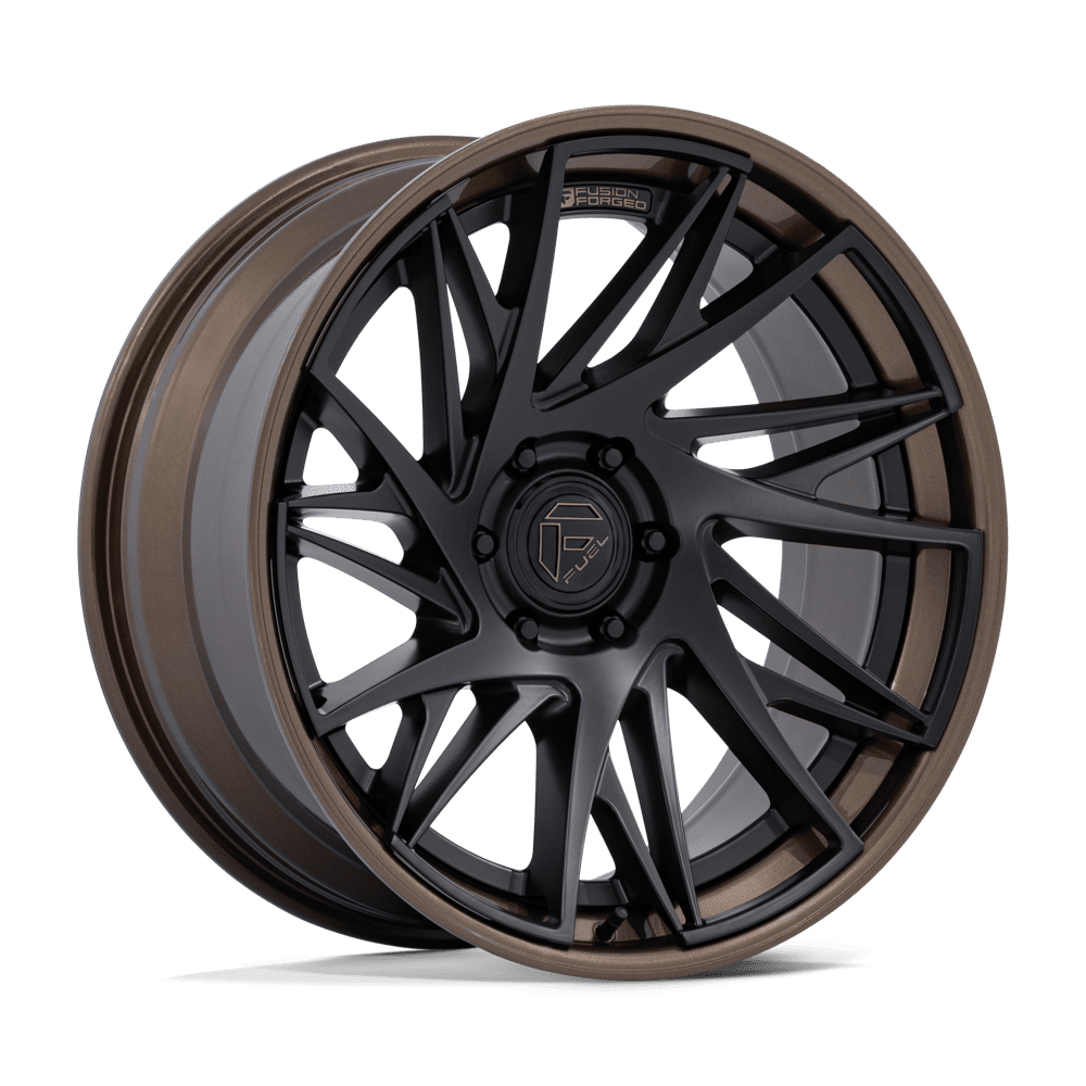 Fuel 1PC FC405 DYNAMO 22x9.5 Matte Black W/ G-Bronze Lip 6x135 20mm