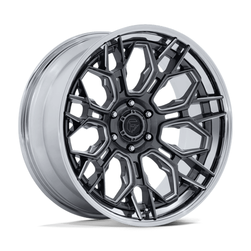 Fuel 1PC FC409 HIVE 22x9.5 Gloss Gunmetal W/ Chrome Lip 6x135 20mm