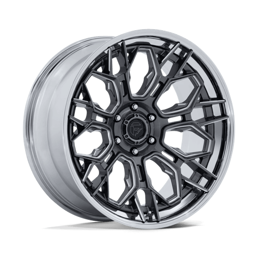 Fuel 1PC FC409 HIVE 22x9.5 Gloss Gunmetal W/ Chrome Lip 6x135 20mm