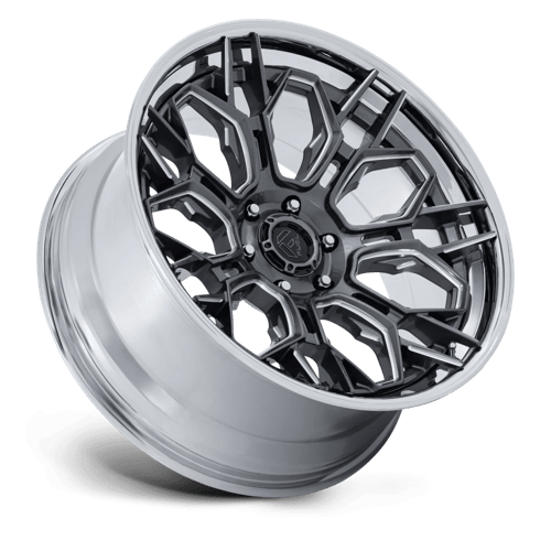 Fuel 1PC FC409 HIVE 22x9.5 Gloss Gunmetal W/ Chrome Lip 6x135 20mm