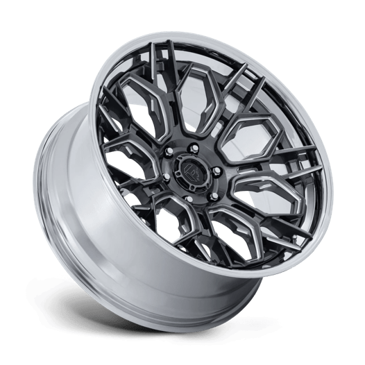 Fuel 1PC FC409 HIVE 22x9.5 Gloss Gunmetal W/ Chrome Lip 6x135 20mm