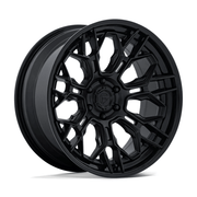 Fuel 1PC FC409 HIVE 22x9.5 Matte Black W/ Gloss Black Lip 6x135 20mm