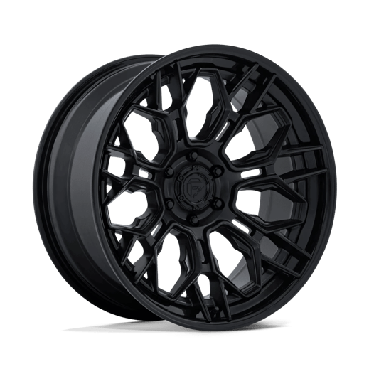 Fuel 1PC FC409 HIVE 22x9.5 Matte Black W/ Gloss Black Lip 6x135 20mm