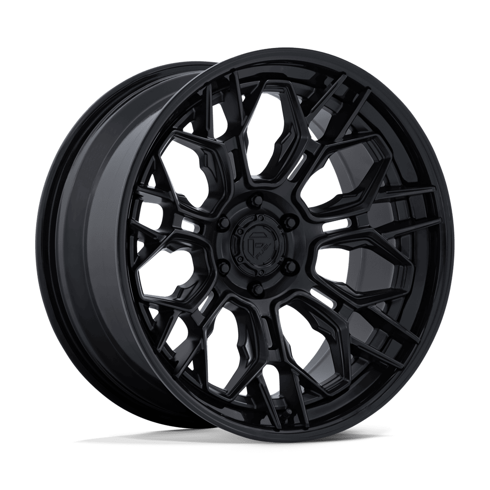 Fuel 1PC FC409 HIVE 22x9.5 Matte Black W/ Gloss Black Lip 6x135 20mm