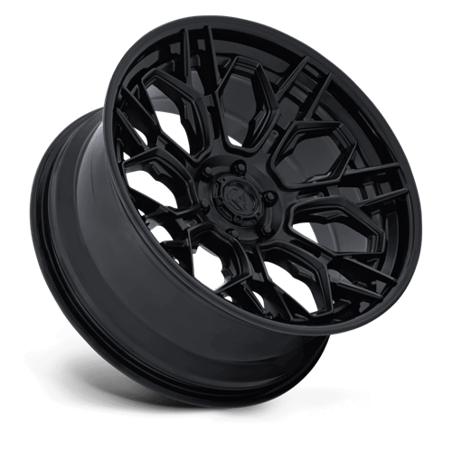 Fuel 1PC FC409 HIVE 22x9.5 Matte Black W/ Gloss Black Lip 6x135 20mm