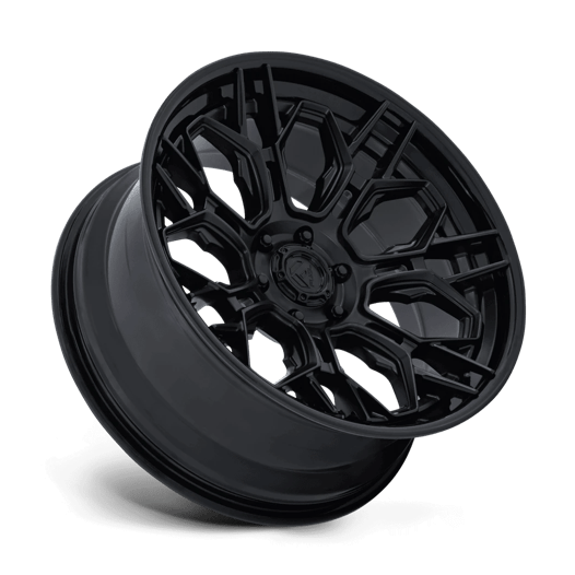Fuel 1PC FC409 HIVE 22x9.5 Matte Black W/ Gloss Black Lip 6x135 20mm