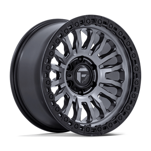 Fuel 1PC FC857 RINCON 18x9 Matte Gunmetal W/ M-Black Lip 6x135 -12mm