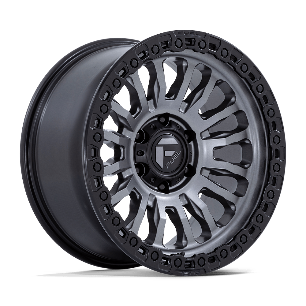 Fuel 1PC FC857 RINCON 17x9 Matte Gunmetal W/ M-Black Lip 6x135 -12mm