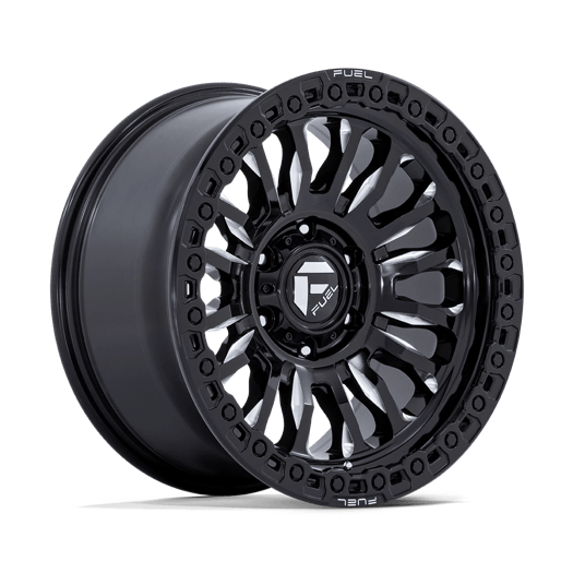 Fuel 1PC FC857 RINCON 18x9 Gloss Black Milled 6x135 1mm