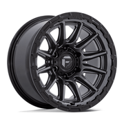 Fuel 1PC FC866 PISTON 17x9 Matte Gunmetal Gloss Black Lip 6x135 -12mm