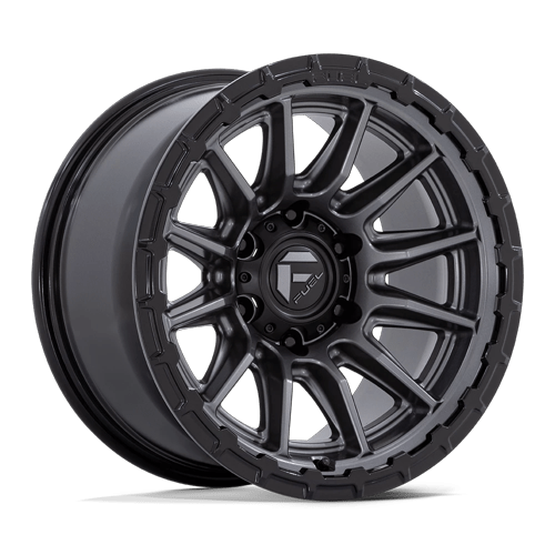 Fuel 1PC FC866 PISTON 17x9 Matte Gunmetal Gloss Black Lip 6x135 -12mm
