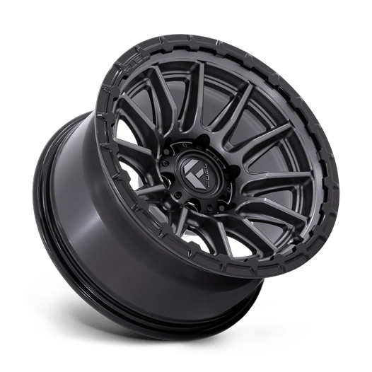 Fuel 1PC FC866 PISTON 22x9.5 Matte Gunmetal Gloss Black Lip 6x135 20mm