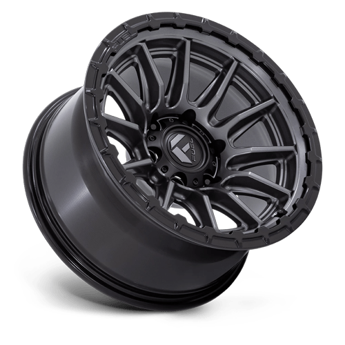 Fuel 1PC FC866 PISTON 17x9 Matte Gunmetal Gloss Black Lip 6x135 1mm