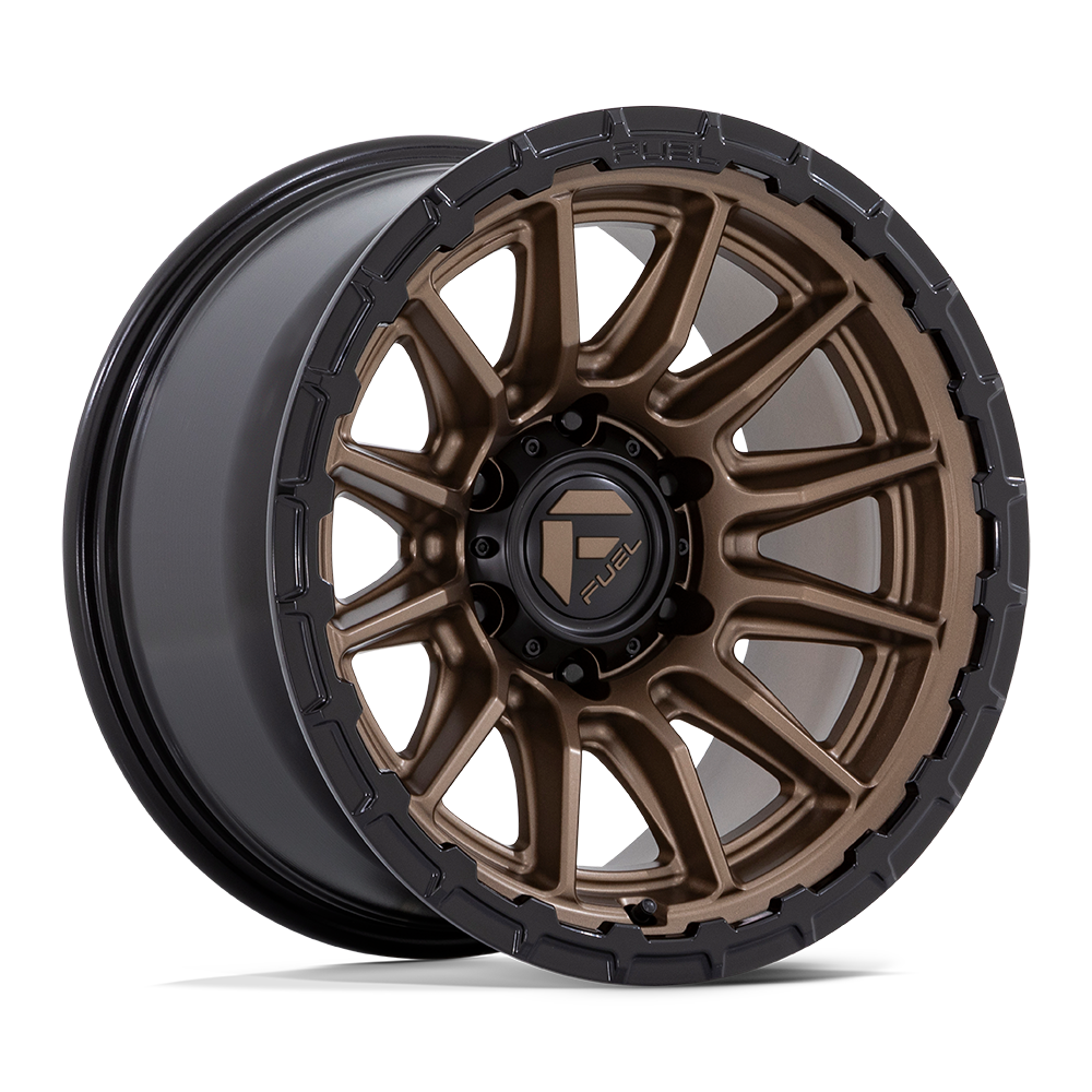 Fuel 1PC FC866 PISTON 22x9.5 Matte Bronze W/ Gloss Black Li 6x135 20mm