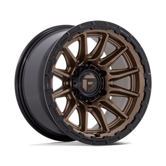 Fuel 1PC FC866 PISTON 17x8.5 Matte Bronze W/ Gloss Black Li 5x114.3 25mm