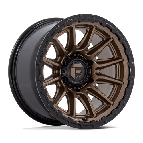 Fuel 1PC FC866 PISTON 22x9.5 Matte Bronze W/ Gloss Black Li 6x135 20mm
