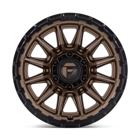 Fuel 1PC FC866 PISTON 22x9.5 Matte Bronze W/ Gloss Black Li 6x135 20mm