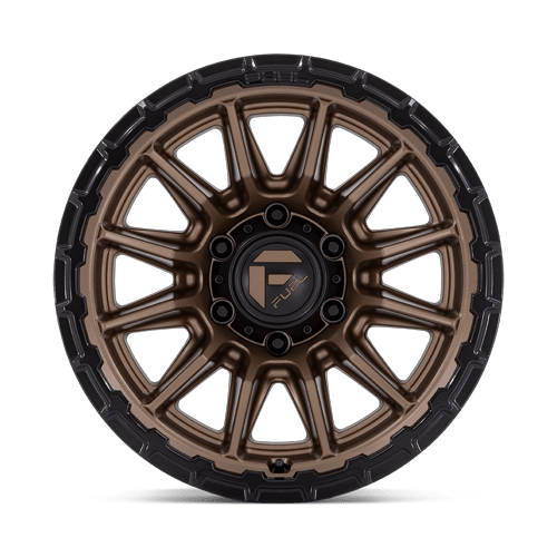 Fuel 1PC FC866 PISTON 22x9.5 Matte Bronze W/ Gloss Black Li 6x135 20mm