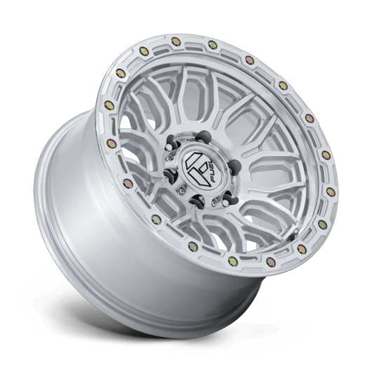 Fuel 1PC FC881 SURGE 17x9 Gloss Silver W/ Machined Face 6x135 -12mm