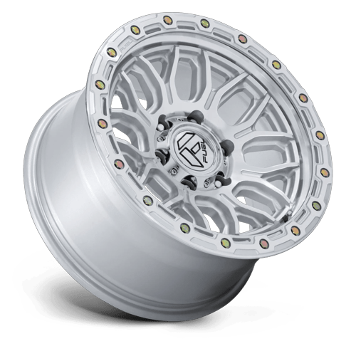 Fuel 1PC FC881 SURGE 18x9 Gloss Silver W/ Machined Face 6x135 20mm